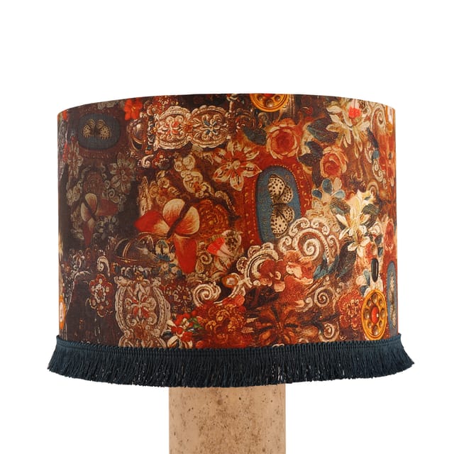 Lampshade Prayer · Drum · Ø30 × 20 cm · With Fringe