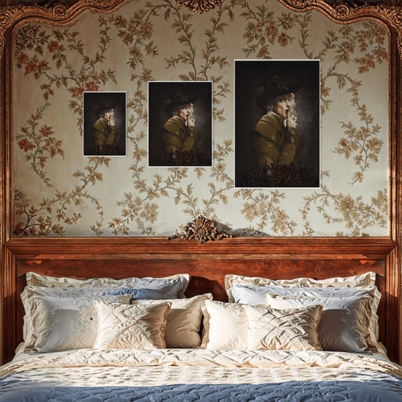 Affiches / posters La femme clef · A3 (30 × 40 cm) · Papier d'art texturé 300 g — nouvelle édition