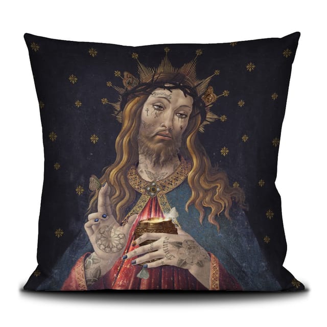 Coussin Jesus · Intérieur · 50 × 50 cm