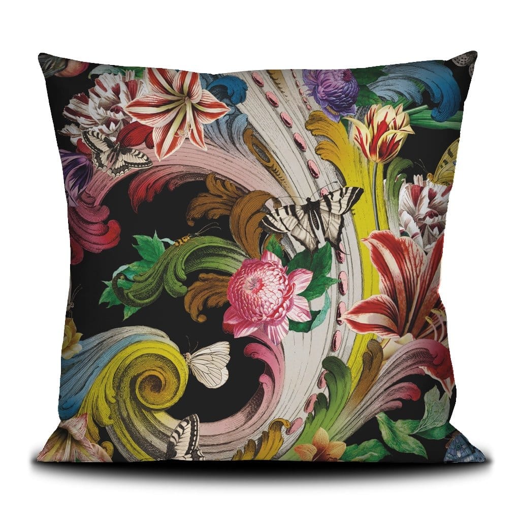 Coussin Fleurs de rocaille · Intérieur · 50 × 50 cm