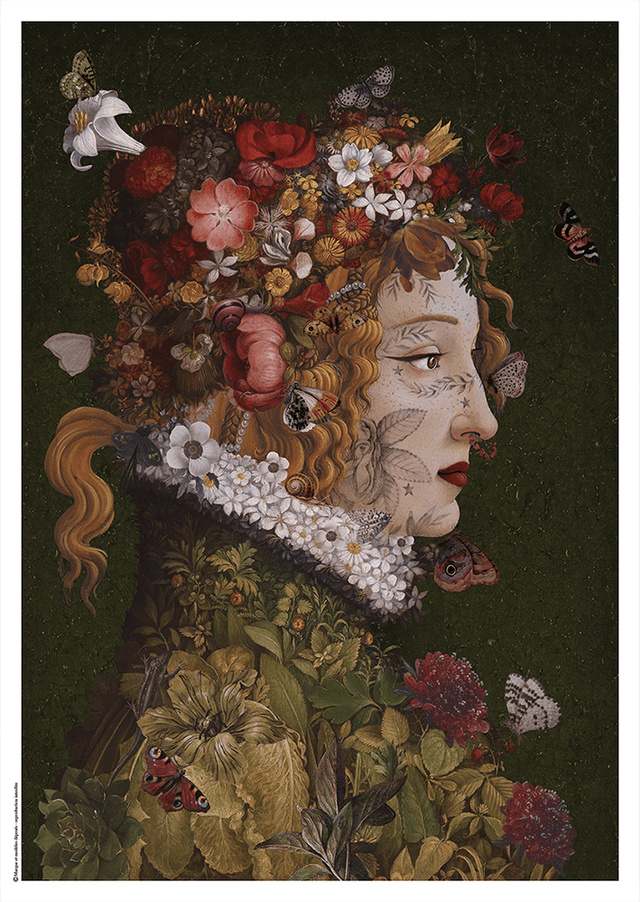 Carteles / pósters Flora · A3 (30 × 40 cm) · Papel artístico texturizado de 300 g — nueva edición