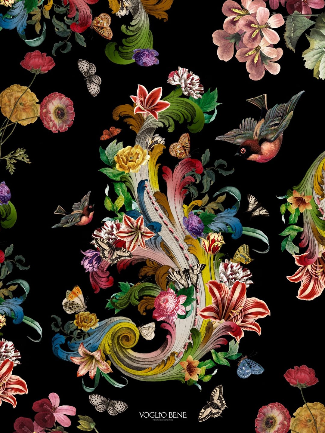 Affiches / posters Fleurs de rocaille · A3 (30 × 40 cm) · Papier couché 300 g — ancienne édition