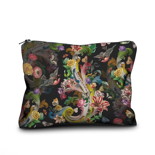 Trousses Fleurs de rocaille · 17 × 23 cm