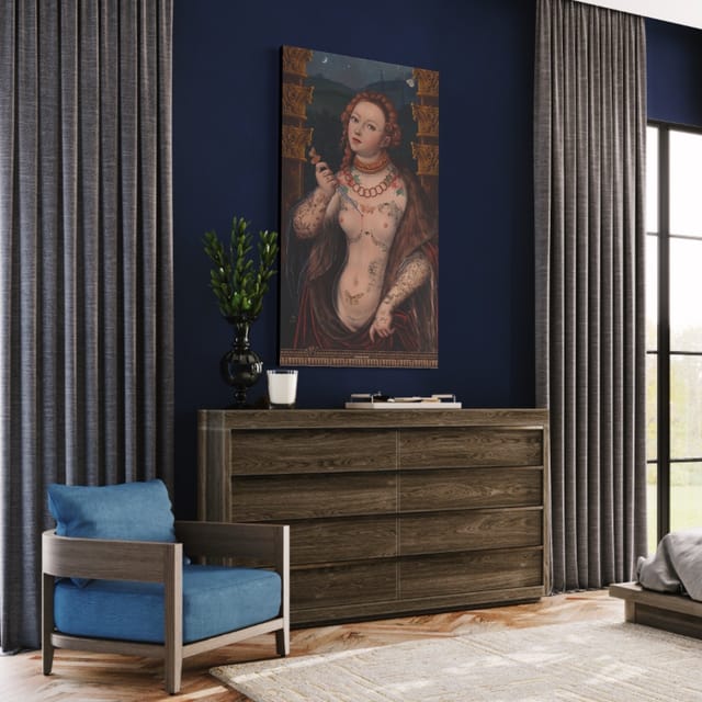 Tenture en velours Lucretia · 77 × 137 cm · Intérieur