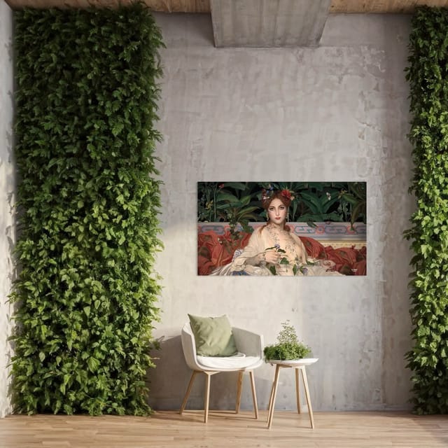 Tenture en velours Albayde · 77 × 137 cm · Intérieur