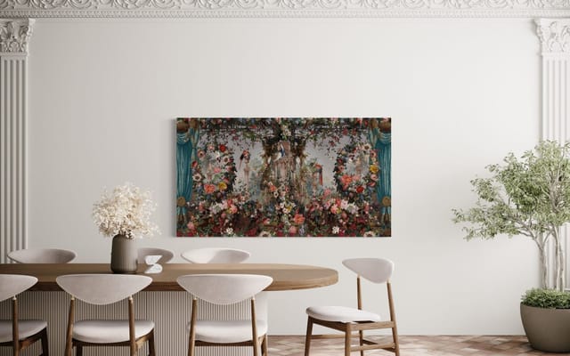 Tenture en velours Paradise · 77 × 137 cm · Intérieur