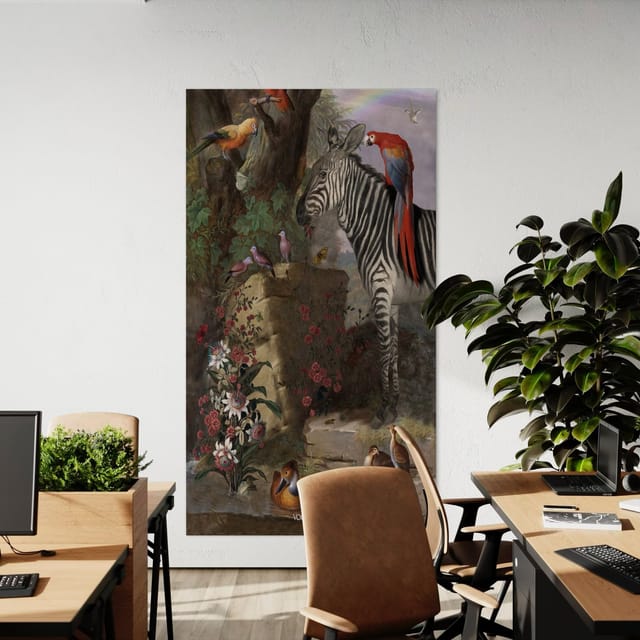 Tenture en velours Zebre et compagnie · 137 × 247 cm · Intérieur