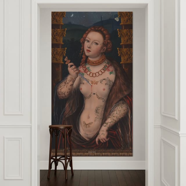 Tenture en velours Lucretia · 137 × 247 cm · Intérieur