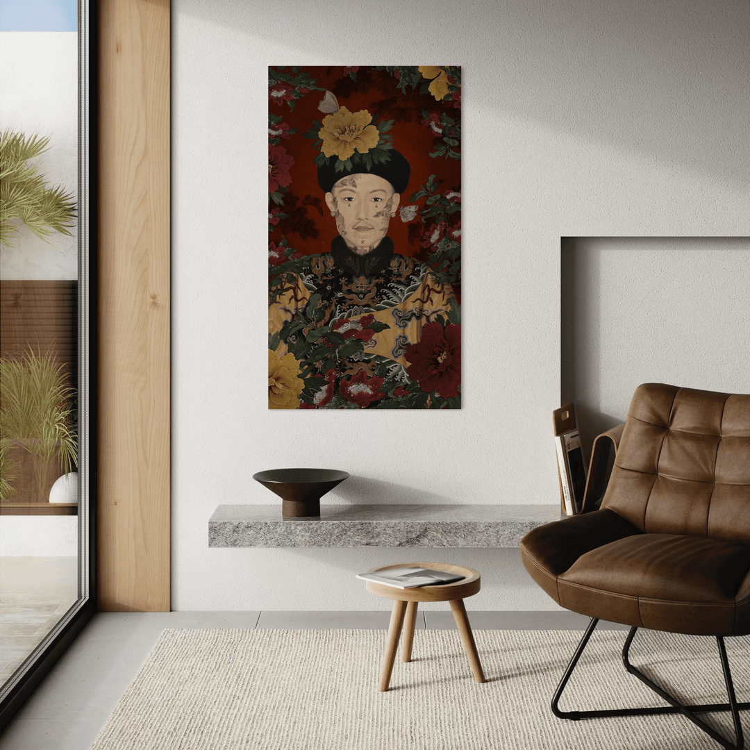 Tenture en velours L'empereur · 77 × 137 cm · Intérieur