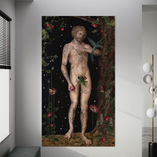 Velvet wall hanging Adam · 137 × 247 cm · Indoor