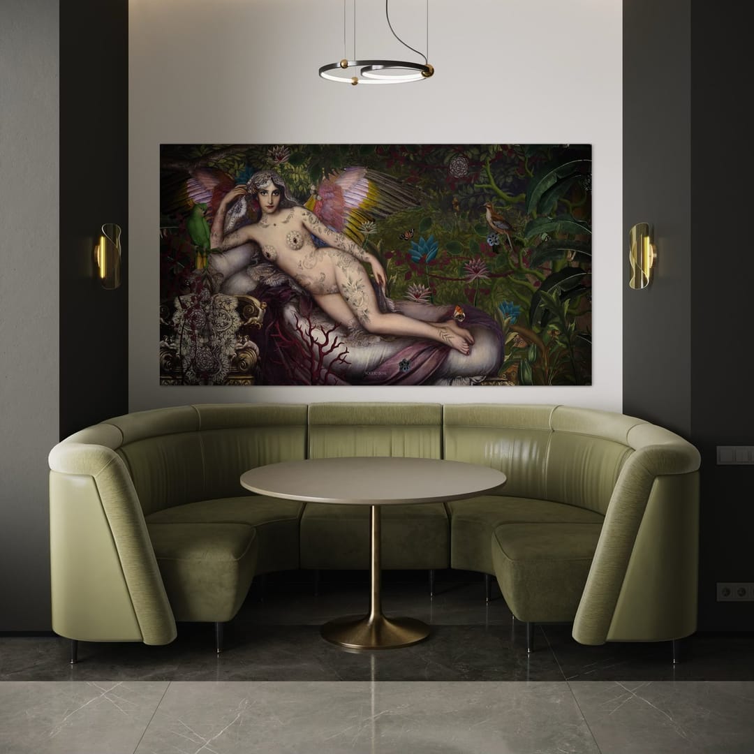 Tenture en velours Songe d’une nuit d’ete · 247 × 137 cm · Intérieur