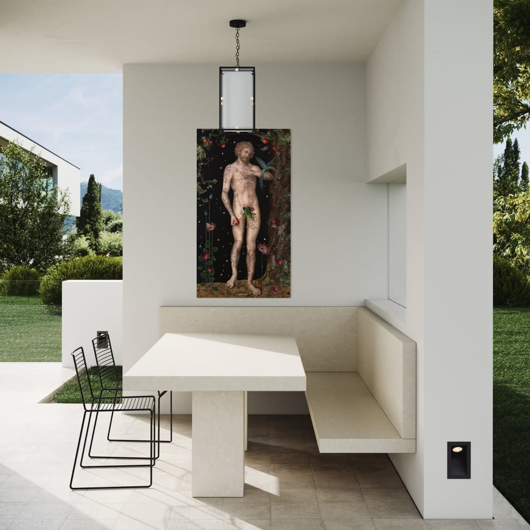 Tenture en velours Adam · 77 × 137 cm · Intérieur
