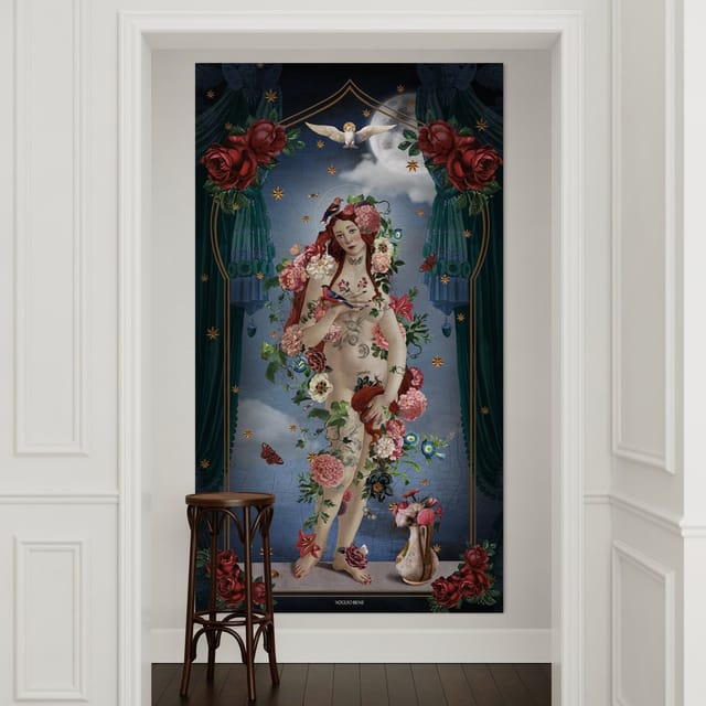 Tenture en velours Venus tsigane · 137 × 247 cm · Intérieur
