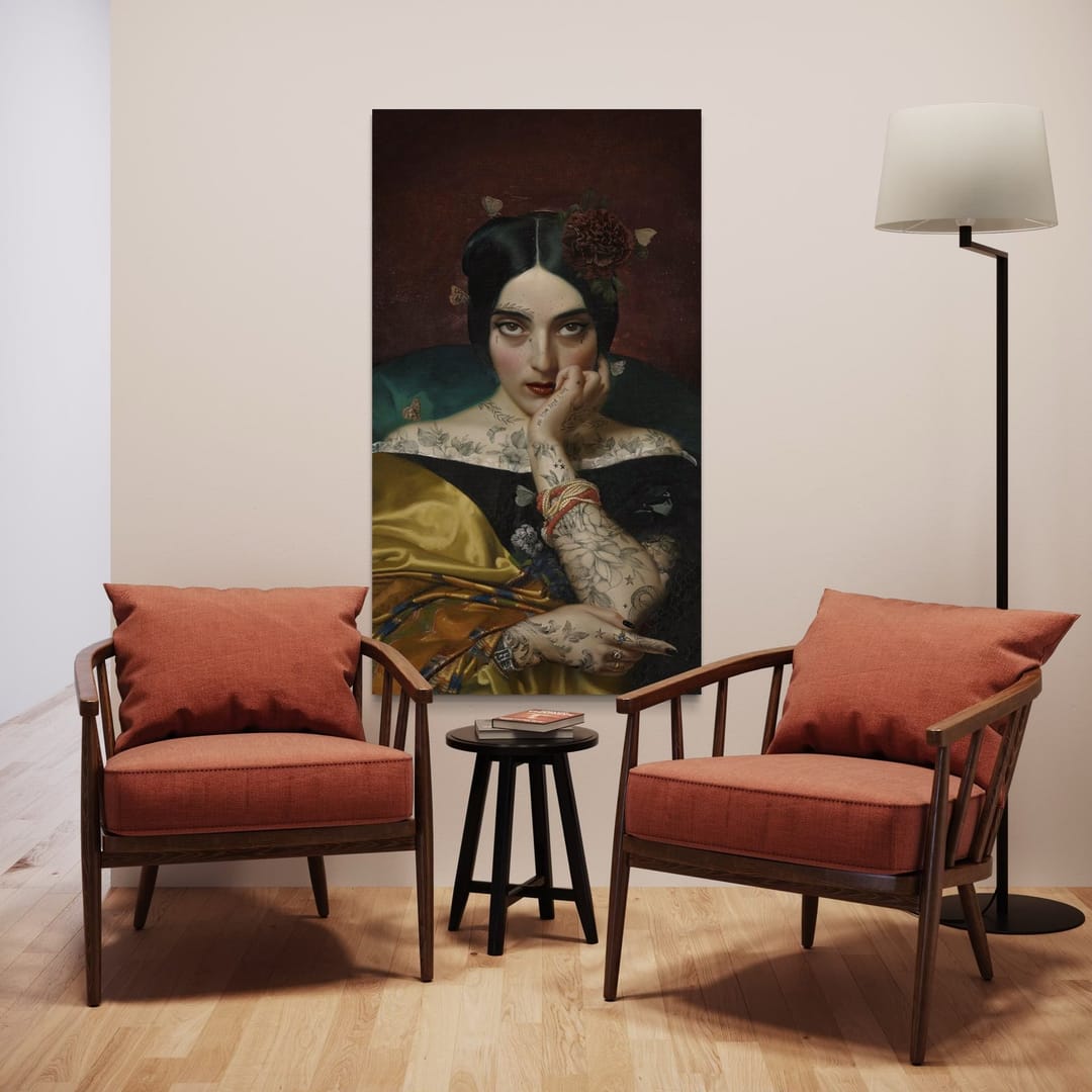 Tenture en velours Clementine · 77 × 137 cm · Intérieur