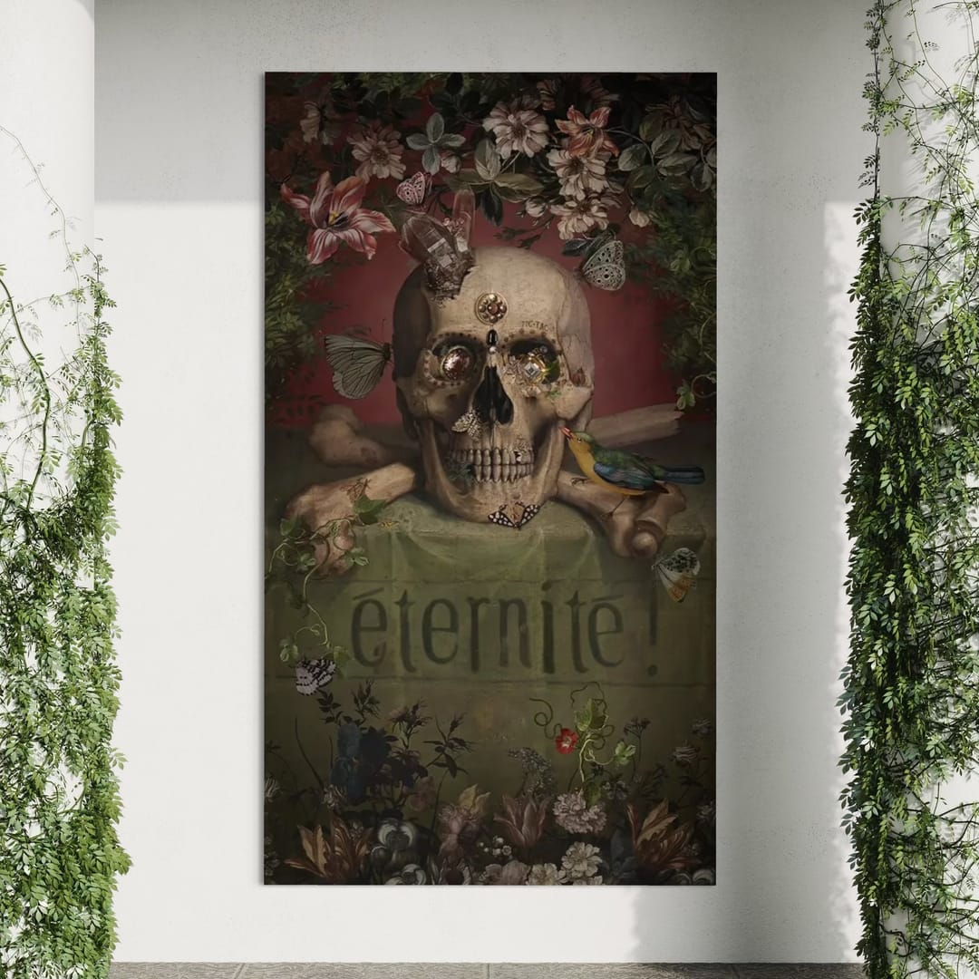 Tenture en velours Eternite · 137 × 247 cm · Intérieur