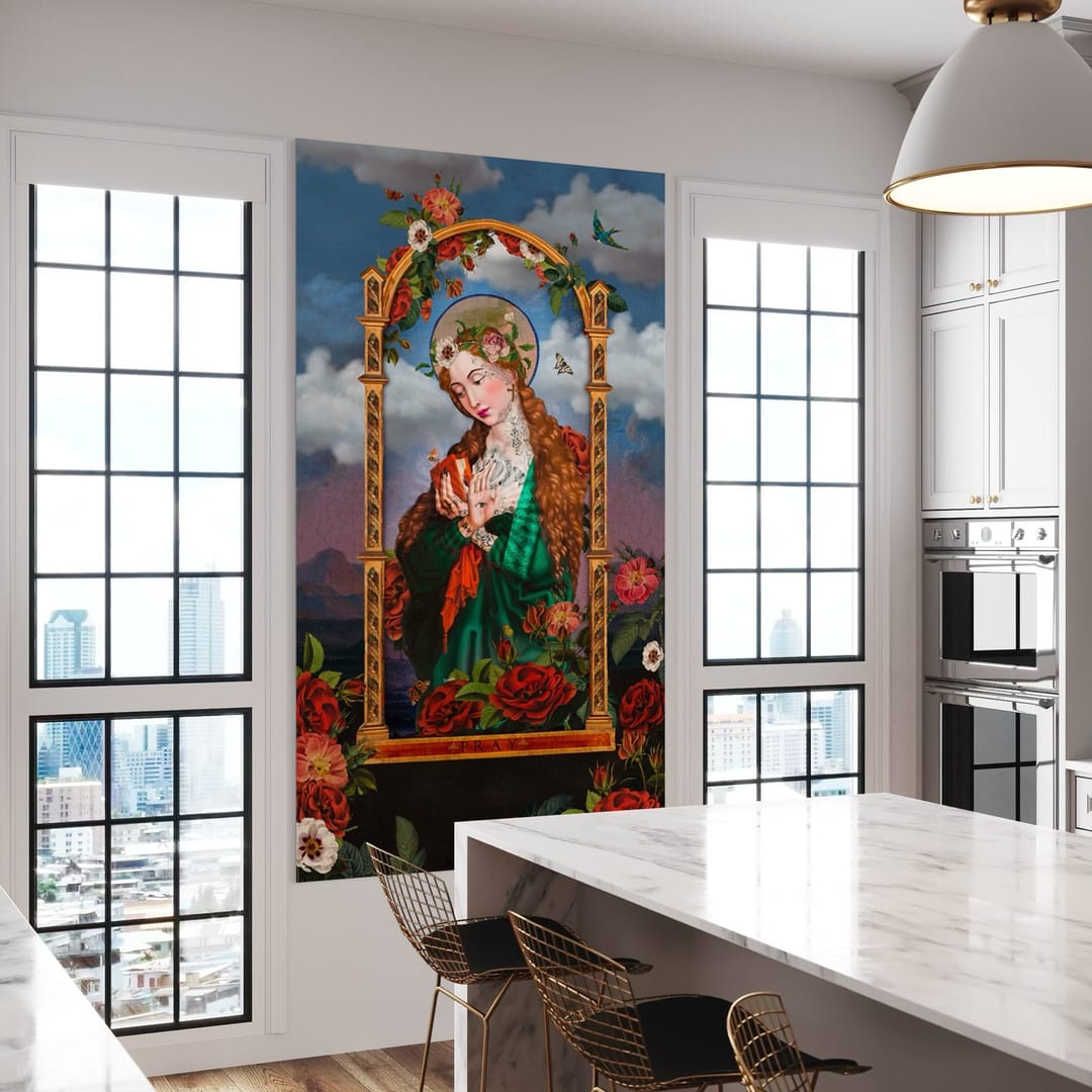Tenture en velours Prie · 137 × 247 cm · Intérieur