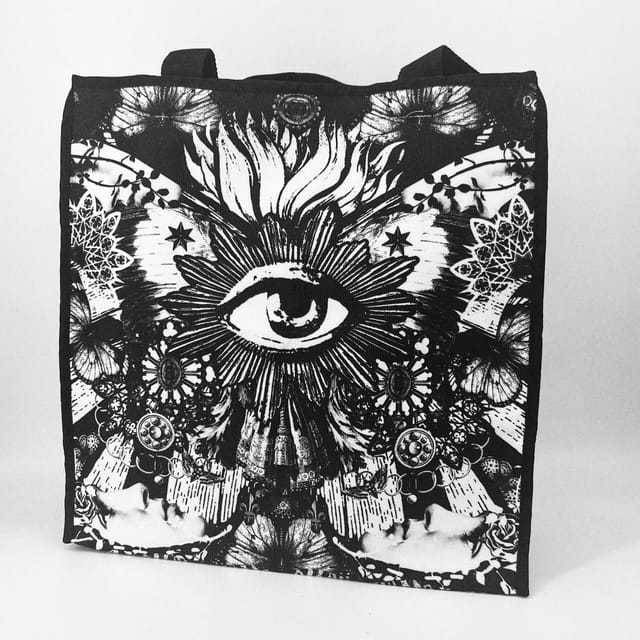 Grand sac tote Papillon noir · GRAND TOTE BAG PAPILLON NOIR