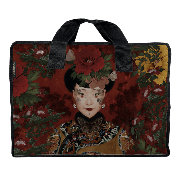 Sac shopping L'imperatrice · SAC SHOPPING VELOURS L'IMPERATRICE