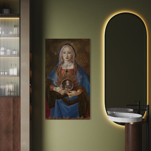 Tenture en velours Madonna suprema · 77 × 137 cm · Intérieur