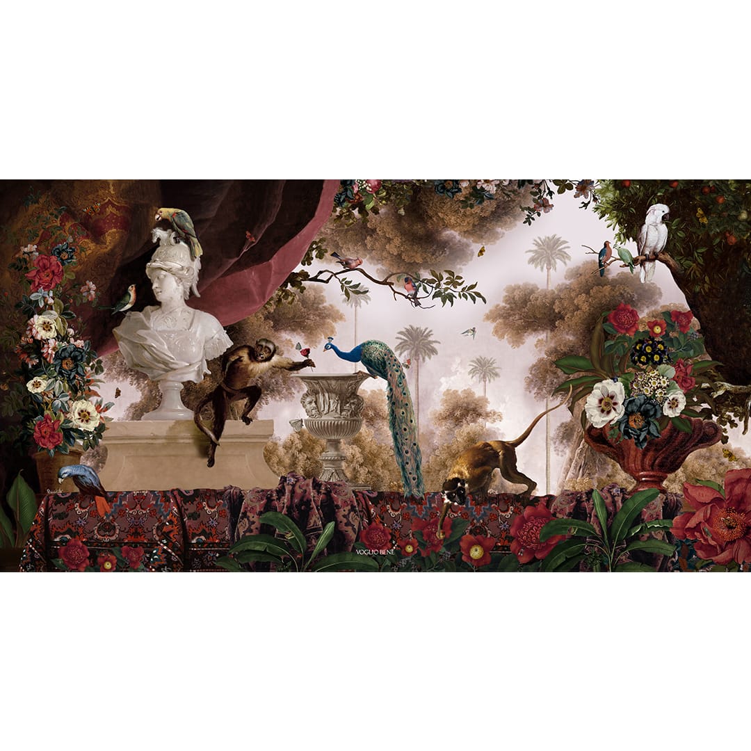 Bâche pvc Jardin oriental · Extérieur · 140 × 250 cm