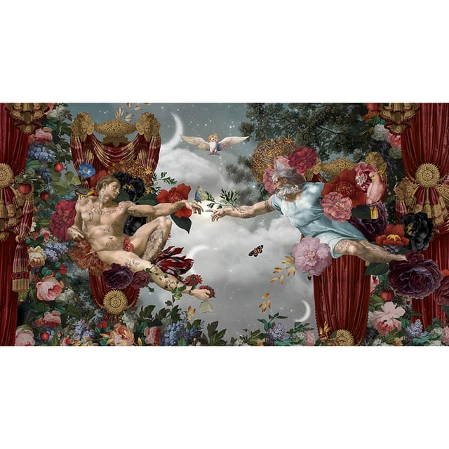 Bâche pvc La creation d'adam · 140 × 250 cm · Extérieur
