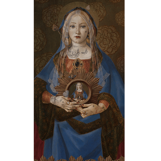Bâche pvc Madonna suprema · 80 × 140 cm · Extérieur