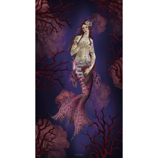 Bâche pvc Ligie la sirene · Extérieur · 80 × 140 cm