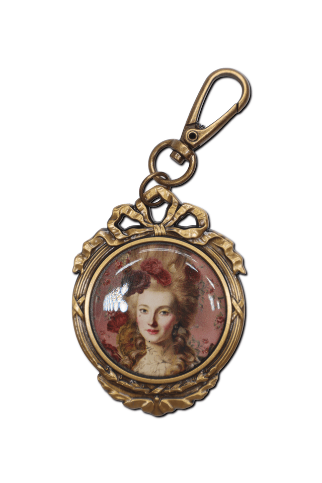 Porte-clefs médaillon Marie-antoinette · Porte-clefs médaillon Marie-Antoinette