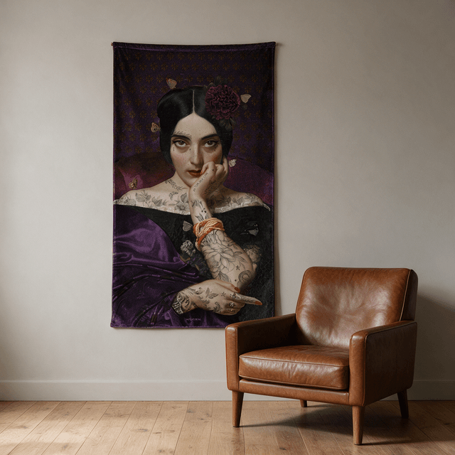 Tenture en velours Clementine (v) · 77 × 137 cm · Intérieur
