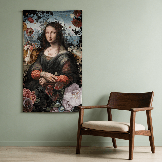 Tenture en velours Joconde · 77 × 137 cm · Intérieur