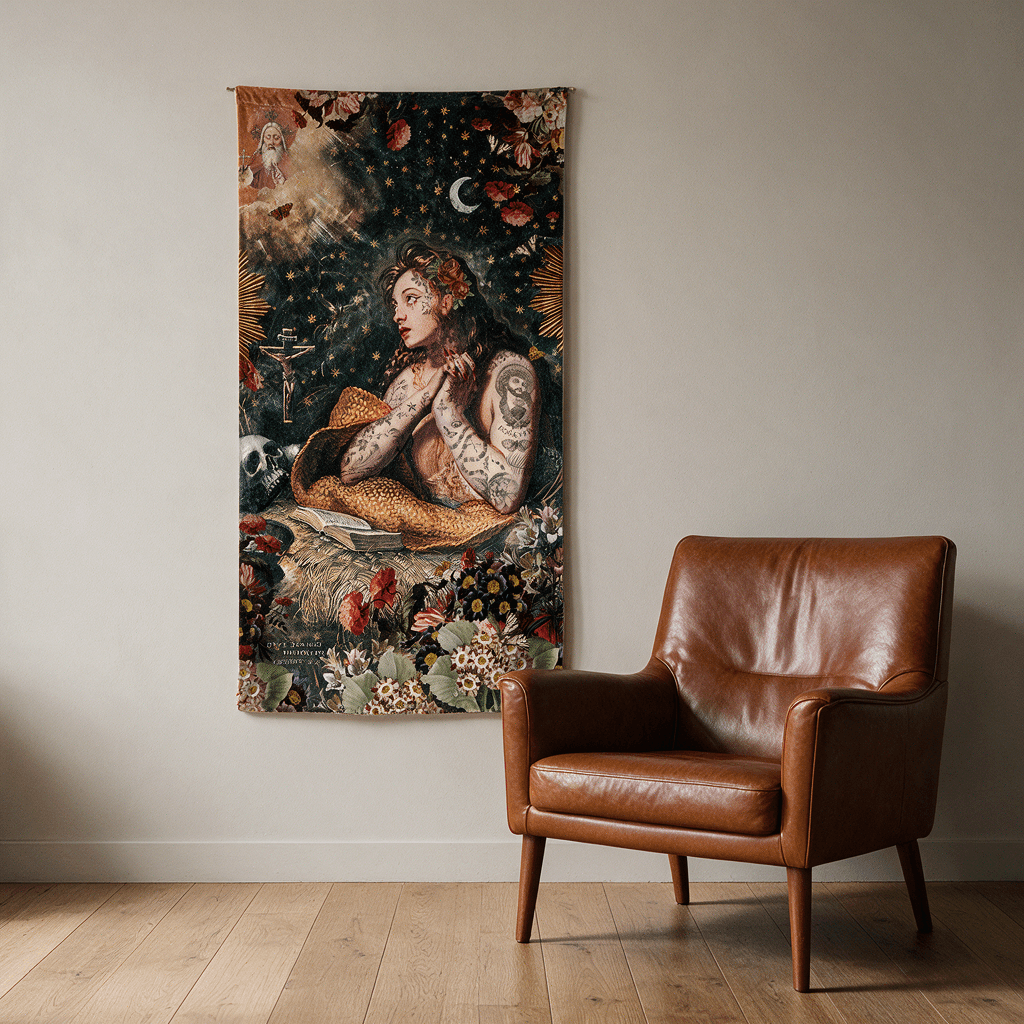 Tenture en velours Marie madeleine · 77 × 137 cm · Intérieur