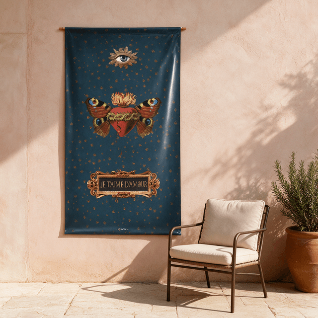 Bâche pvc Papillon sacre · 80 × 140 cm · Extérieur
