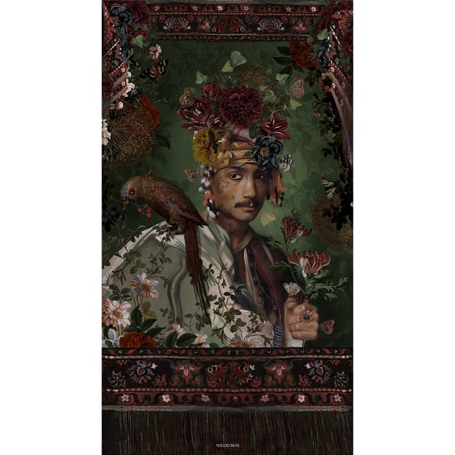 Tenture en velours Le sultan · 137 × 247 cm · Intérieur