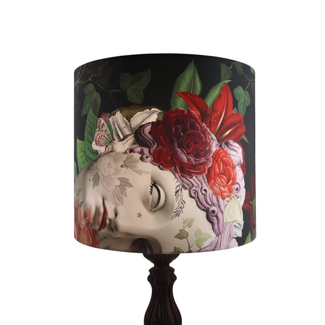 Abat-jour Aphrodite · Tambour · Ø40 × 36 cm · Sans frange
