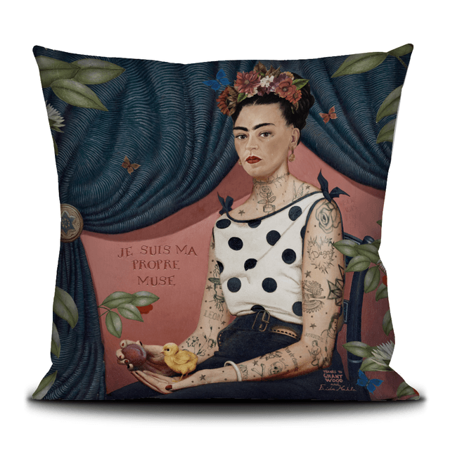Coussin La muse · Intérieur · 60 × 60 cm