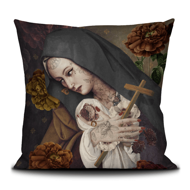 Coussin Sainte therese de lisieux · Intérieur · 50 × 50 cm