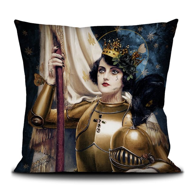 Coussin Sainte jeanne · Intérieur · 50 × 50 cm