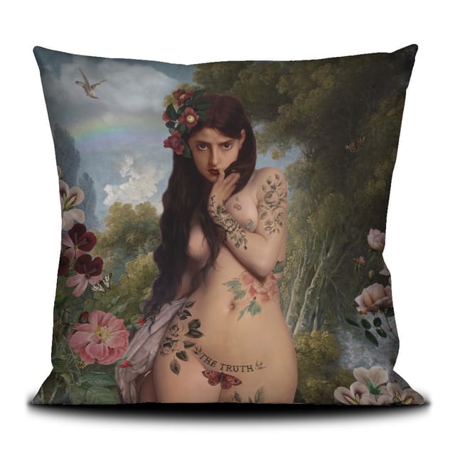 Coussin La verite · Intérieur · 50 × 50 cm