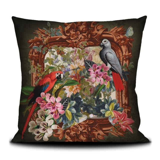 Coussin Perroquets · Intérieur · 50 × 50 cm
