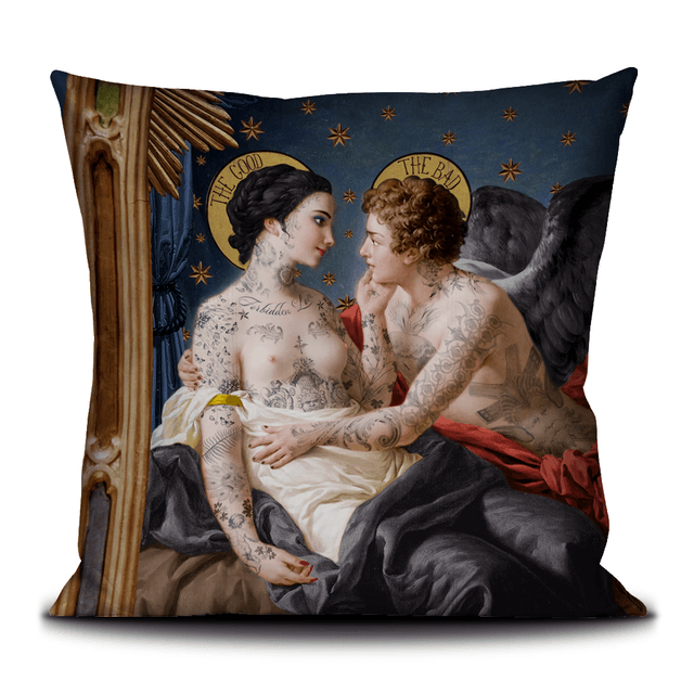 Coussin L'un contre l'etre · Intérieur · 50 × 50 cm