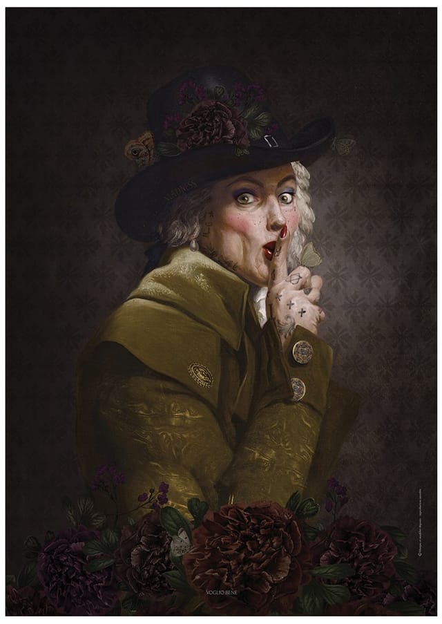 Affiches / posters La femme clef · A4 (20 × 30 cm) · Papier d'art texturé 300 g — nouvelle édition