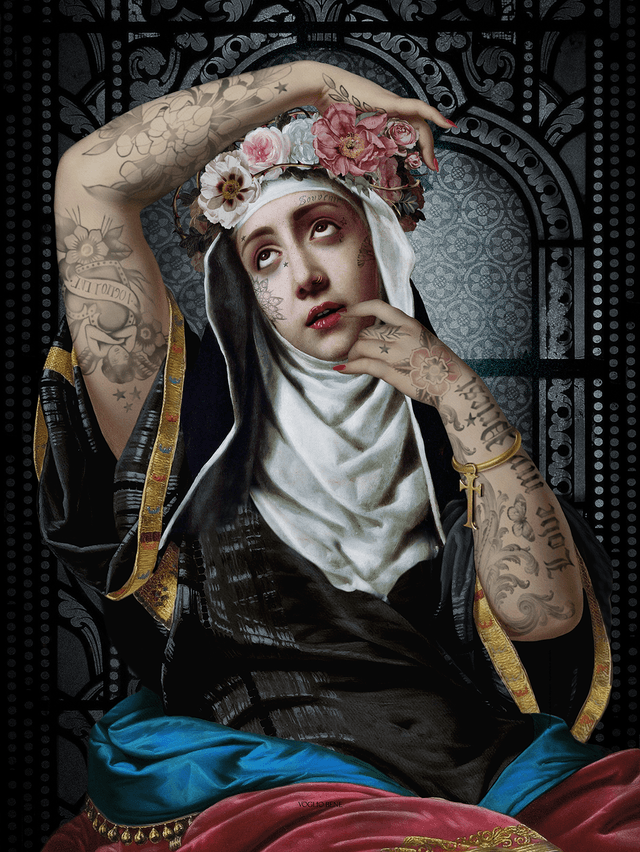 Affiches / posters Sainte rita · A4 (20 × 30 cm) · Papier couché 300 g — ancienne édition