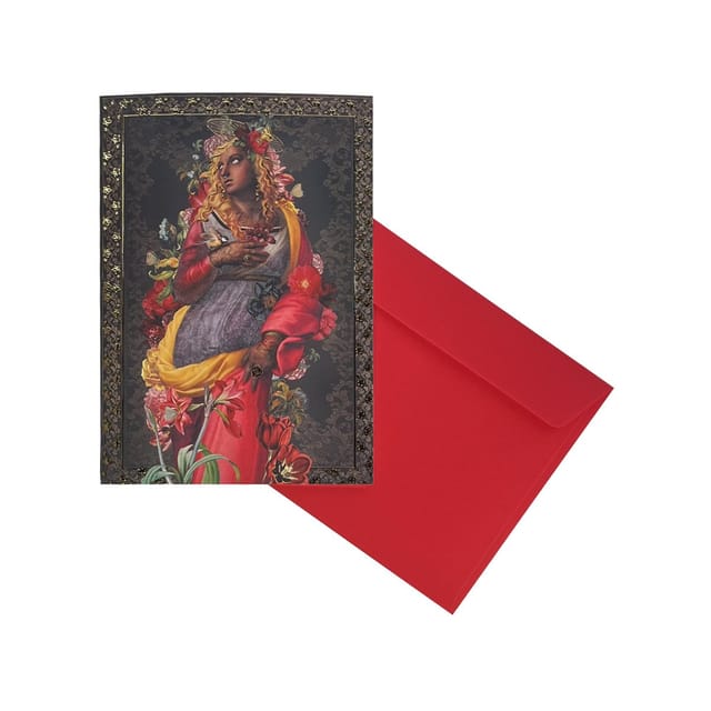 Carte de vœux Vierge noire · CARTE DE VOEUX VIERGE NOIRE