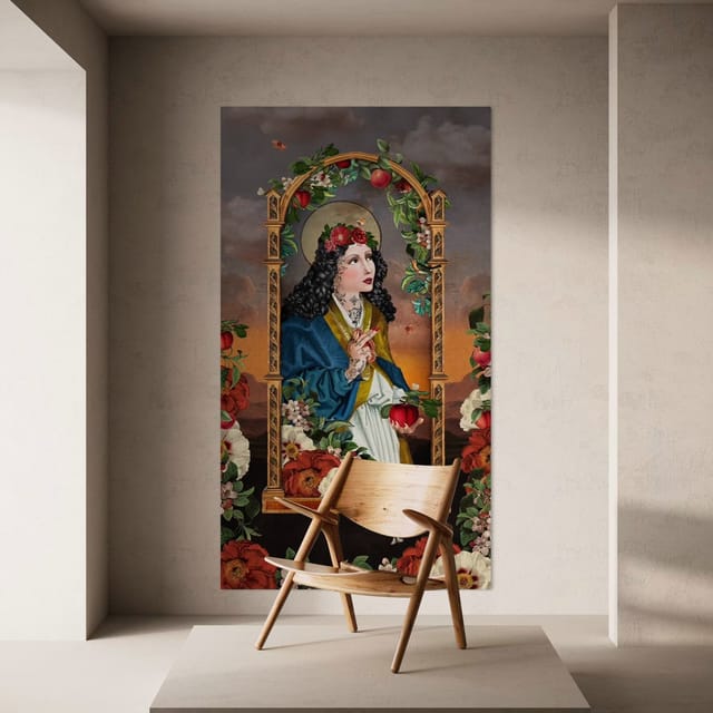 Tenture en velours Mange · 137 × 247 cm · Intérieur