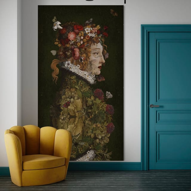 Tenture en velours Flora · 137 × 247 cm · Intérieur