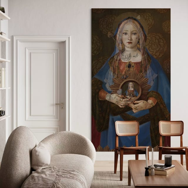 Tenture en velours Madonna suprema · 137 × 247 cm · Intérieur