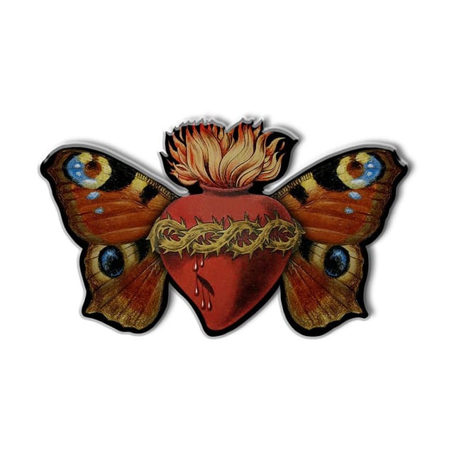 Pins / badges Papillon sacre · Medium