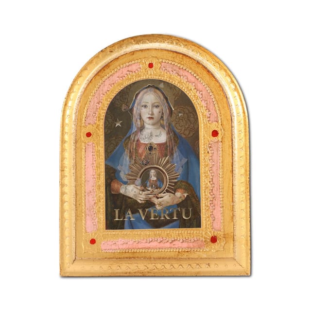 Tablette religieuse La vertu · 12 × 15 cm