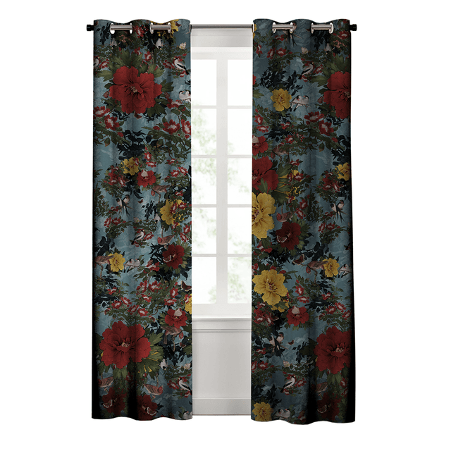 Rideau Les oiseaux bleus · Standard 140 × 250 cm