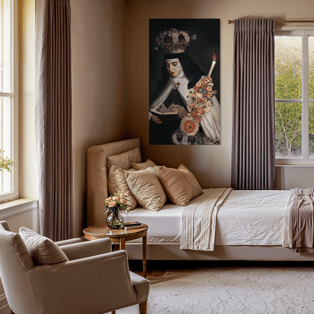 Tenture en velours Prayer · 77 × 137 cm · Intérieur